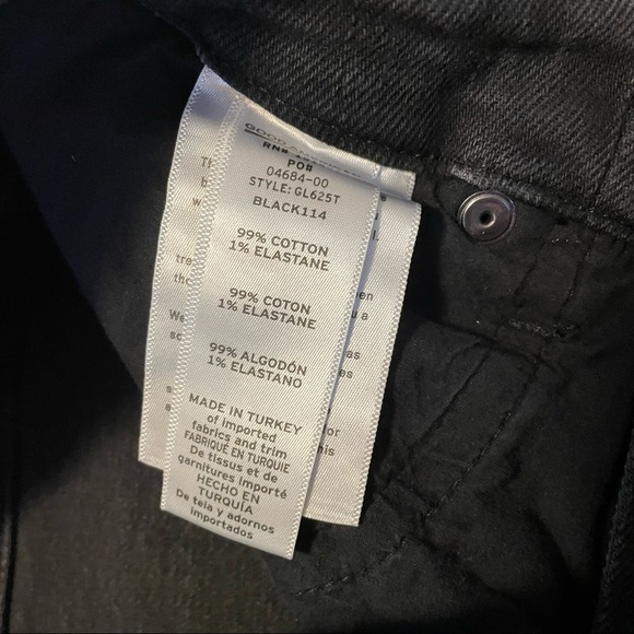 NWT Good American Jeans Good Classic in Black114 6/28 - Picture 13 of 14